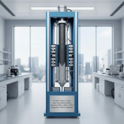 Thiết bị tách từ rung tần số 70 vòng/phút, đường kính ống thủy tinh Φ50mm, kích thước 1200mm x 800mm x 1500mm, được thiết kế để tách hạt