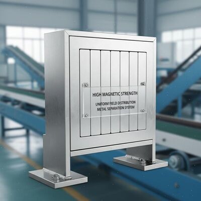 Máy tách từ dạng tấm cường độ từ trường cao với phân bố từ trường đồng đều đảm bảo tách kim loại trong công nghiệp