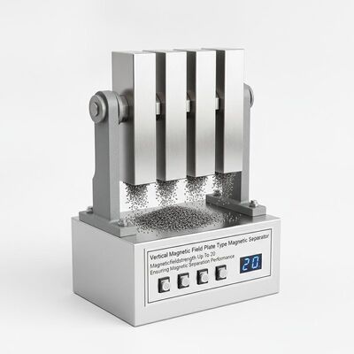 Máy tách từ loại tấm từ trường dọc cung cấp cường độ từ trường lên đến 20 đảm bảo hiệu suất tách từ