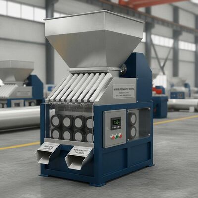 100-800KGH Wet Plate Magnetic Separator Providing High Magnetic Strength Ensuring Effective Mineral Separation Solutions