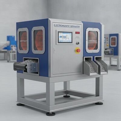 Máy tách điện từ 150 kg được thiết kế với cách điện hạng E và hoạt động tự động đảm bảo quy trình tách từ