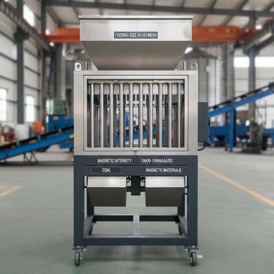 Máy tách từ cỡ hạt 20-325 Mesh, cường độ từ trường nền 10000-15000 Gauss dùng để tách than