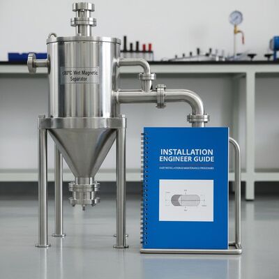 ≤ 80 °C Máy tách từ tính ướt cung cấp hướng dẫn kỹ sư lắp đặt để hỗ trợ các thủ tục lắp đặt và bảo trì dễ dàng