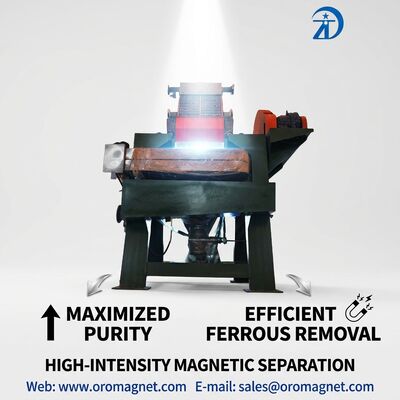 Máy tách từ tính độ bền từ tính cao với hướng từ trường dọc và bảo trì dễ dàng để tách