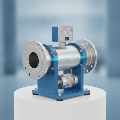 Thiết bị phân tách từ tính 100mm kích thước ống kết hợp nam châm vĩnh viễn hoặc nam châm điện tử và tần số rung 70rmin cho hiệu suất