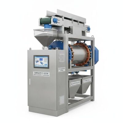 Capacity 1-15t/h Electromagnetic Separator Incorporating PLC Controlled System and Separation Capacity 500 Kg/hour Được thiết kế để tách từ