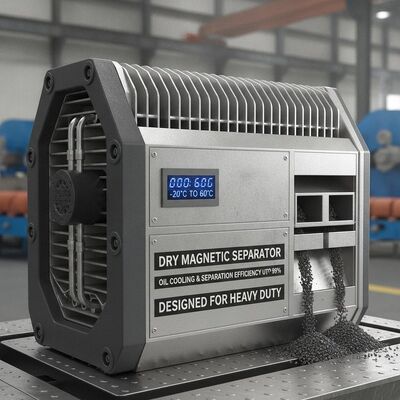 Nhiệt độ hoạt động -20°C đến 60°C Máy tách nam châm khô cung cấp hiệu quả làm mát và tách dầu lên đến 99 phần trăm Được thiết kế cho công việc nặng