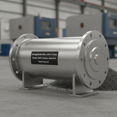 Tỷ lệ khử từ 5% trong 3 năm Máy tách từ vĩnh viễn có chất liệu vỏ thép không gỉ 304SS bền bỉ Thích hợp cho nhiệm vụ nặng nề