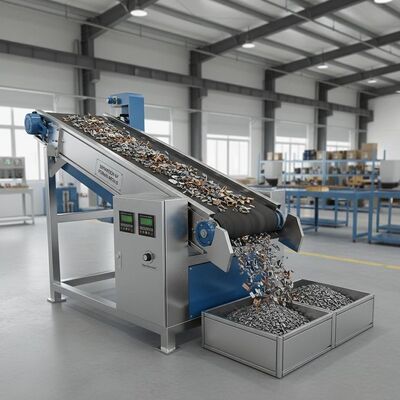 Tách kim loại đen ra khỏi vật liệu phi kim loại Máy tách điện từ có cường độ từ trường từ 0,5 đến 1,5 Tesla để phân loại