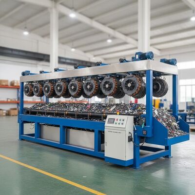 Máy tách kim loại từ tính tách kim loại đen khỏi vật liệu phi kim loại, cung cấp 44 nam châm và điện áp tùy chỉnh để phân loại