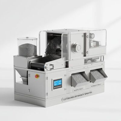 Máy tách nam châm khô có thể tùy biến cung cấp hiệu quả phân tách và bảo trì thấp lên đến 99% hoàn hảo cho việc tách vật liệu