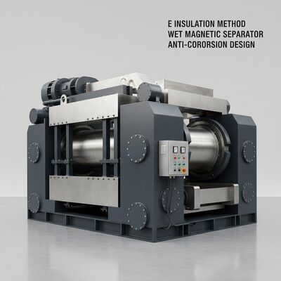 E Phương pháp cách nhiệt Máy tách từ ướt có thép không gỉ hoặc thép cacbon với lớp phủ chống ăn mòn được thiết kế để tách