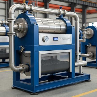 Bộ tách từ tính ướt áp dụng cho than có cường độ từ trường 10000 Gauss và không rò rỉ để xử lý
