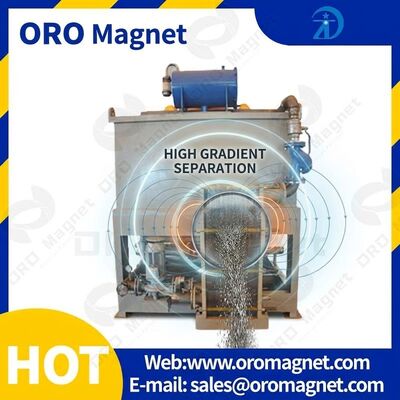 Phân phối trường từ đồng nhất Máy tách từ độ dốc cao có tính năng lắp đặt đơn giản và cường độ trường từ cao để tách